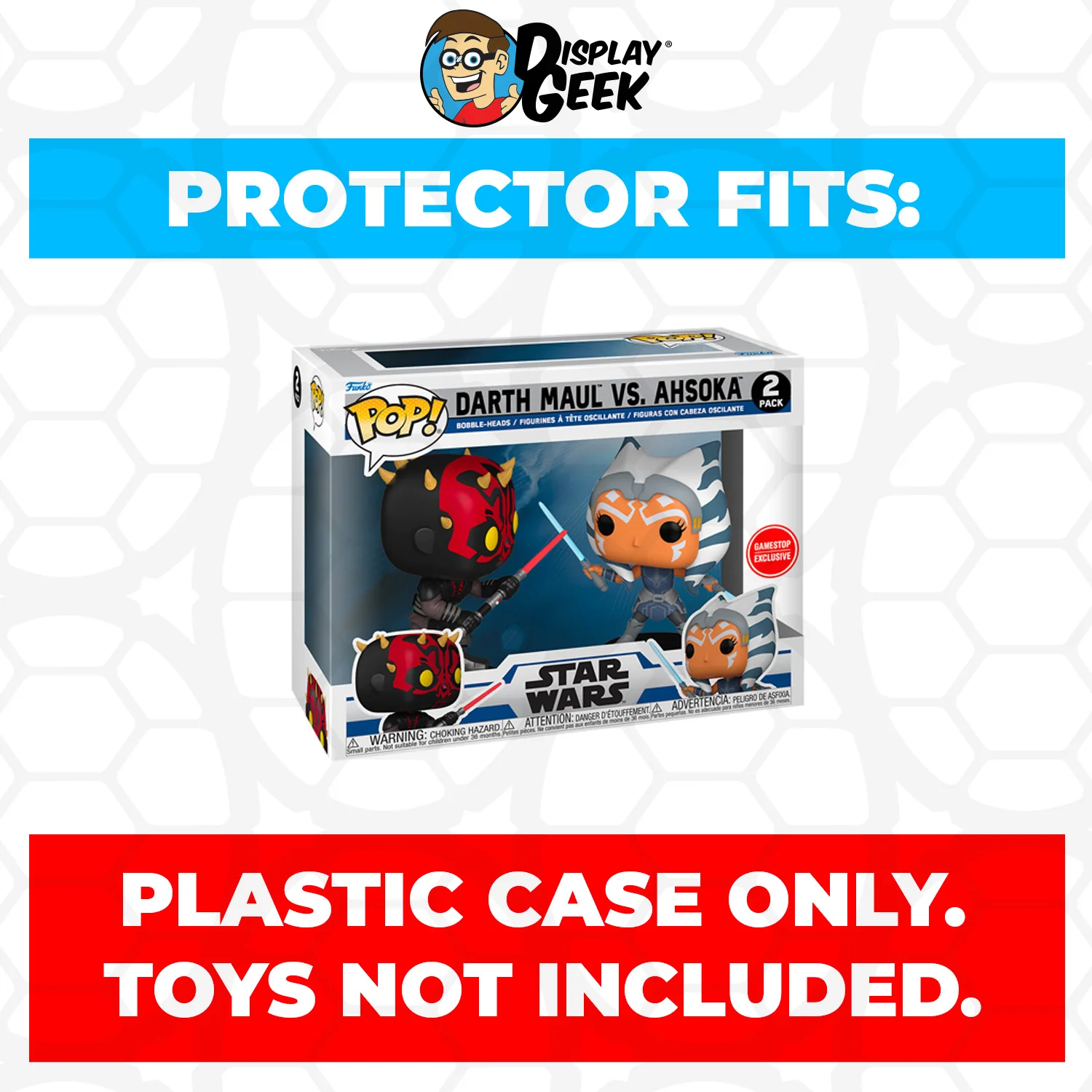 Pop Protector for 2 Pack Darth Maul vs Ahsoka Funko Pop - Image 2