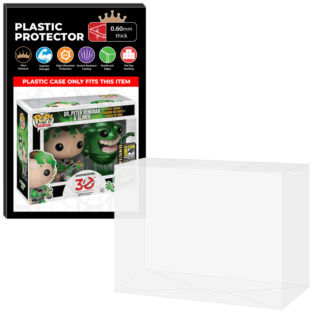 Pop Protector for 2 Pack Dr. Peter Venkman & Slimer Metallic SDCC Funko Pop - Image 9