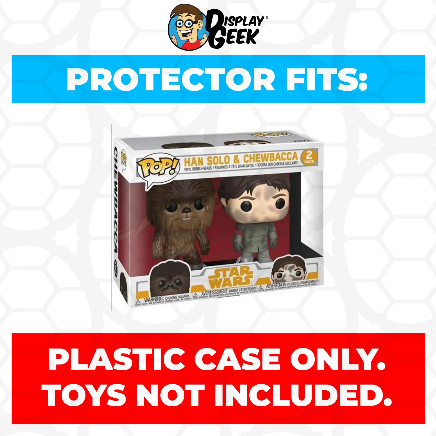 Pop Protector for 2 Pack Han Solo & Chewbacca Funko Pop - Image 2