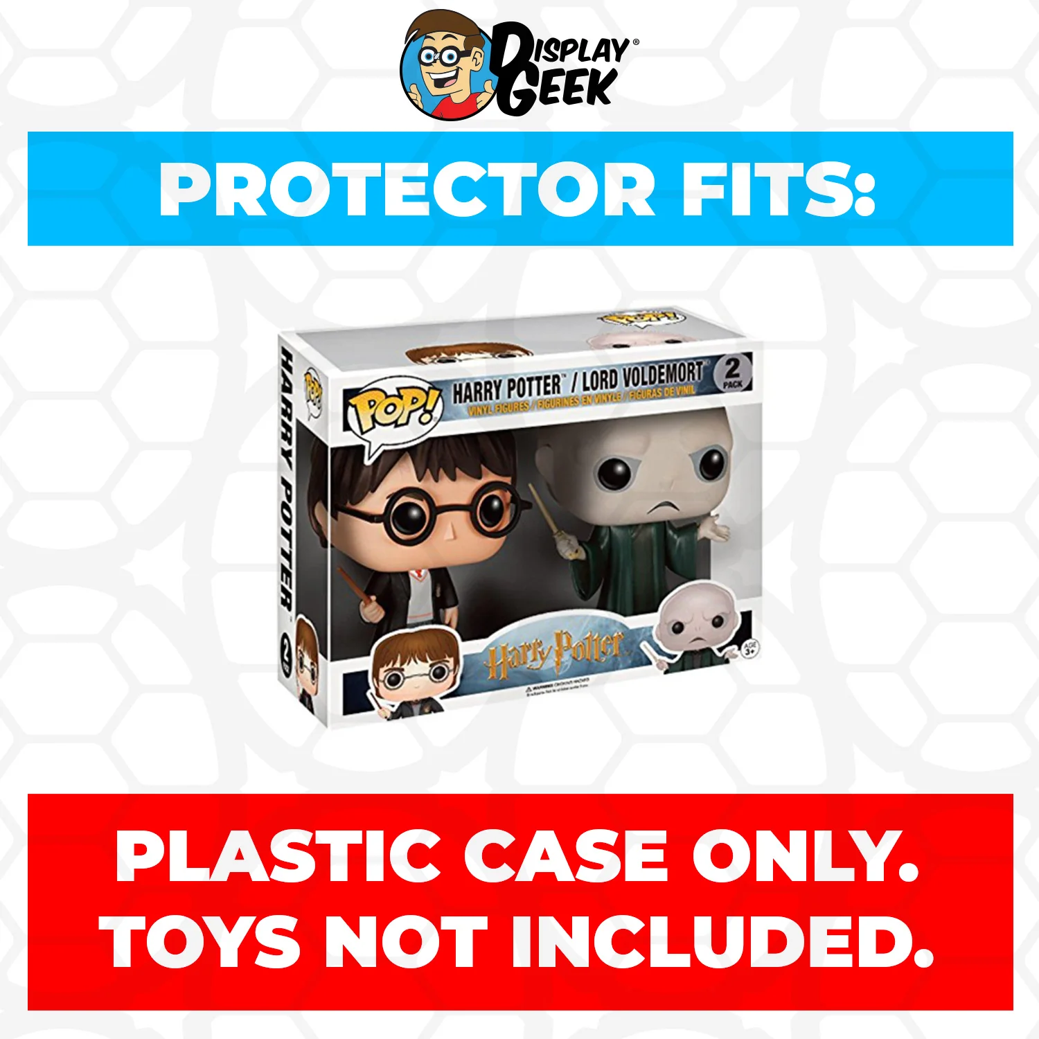 Pop Protector for 2 Pack Harry Potter & Lord Voldemort Funko Pop - Image 2