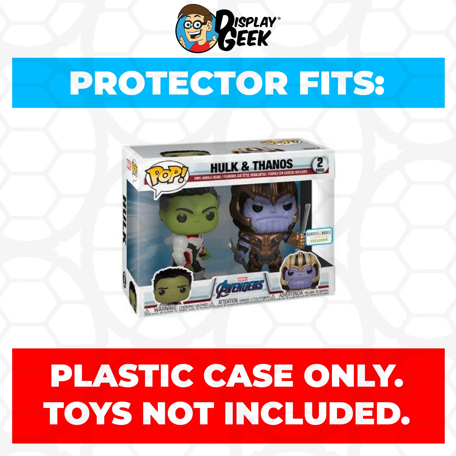 Pop Protector for 2 Pack Hulk & Thanos Funko Pop - Image 2