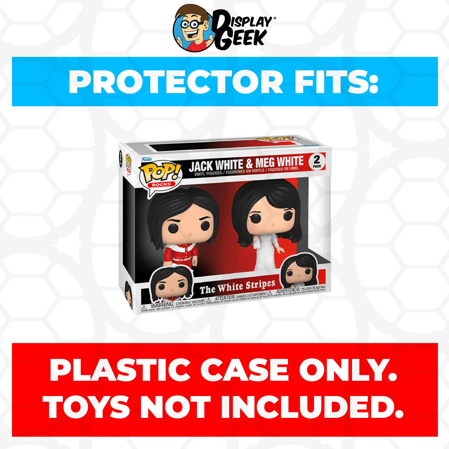 Pop Protector for 2 Pack Jack White & Meg White Funko Pop - Image 2