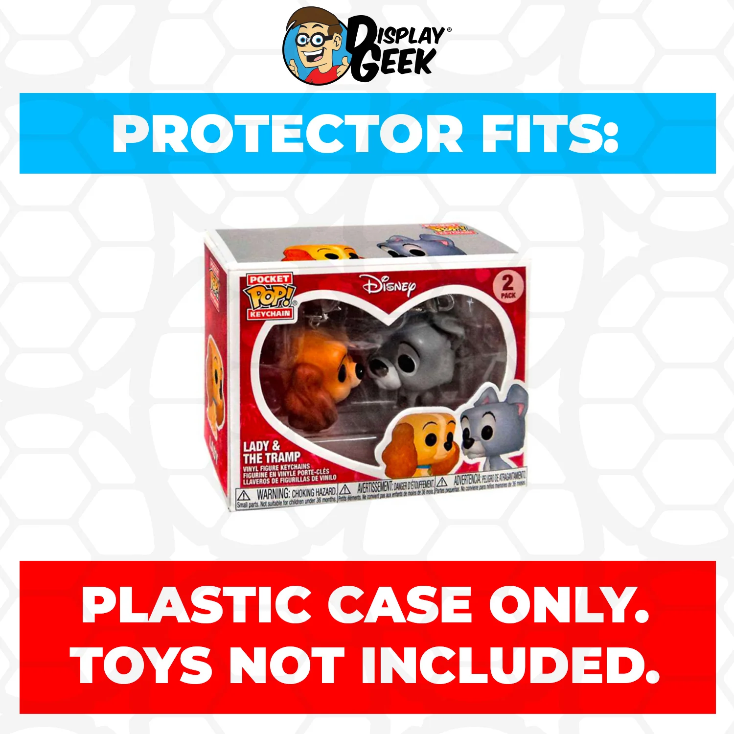 Pop Protector for Lady and the Tramp Funko 2 Pack Pocket Pop Keychains - Image 2