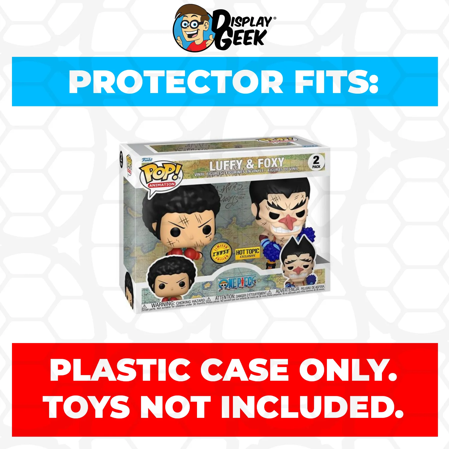 Pop Protector for 2 Pack Luffy & Foxy Chase Funko Pop - Image 2