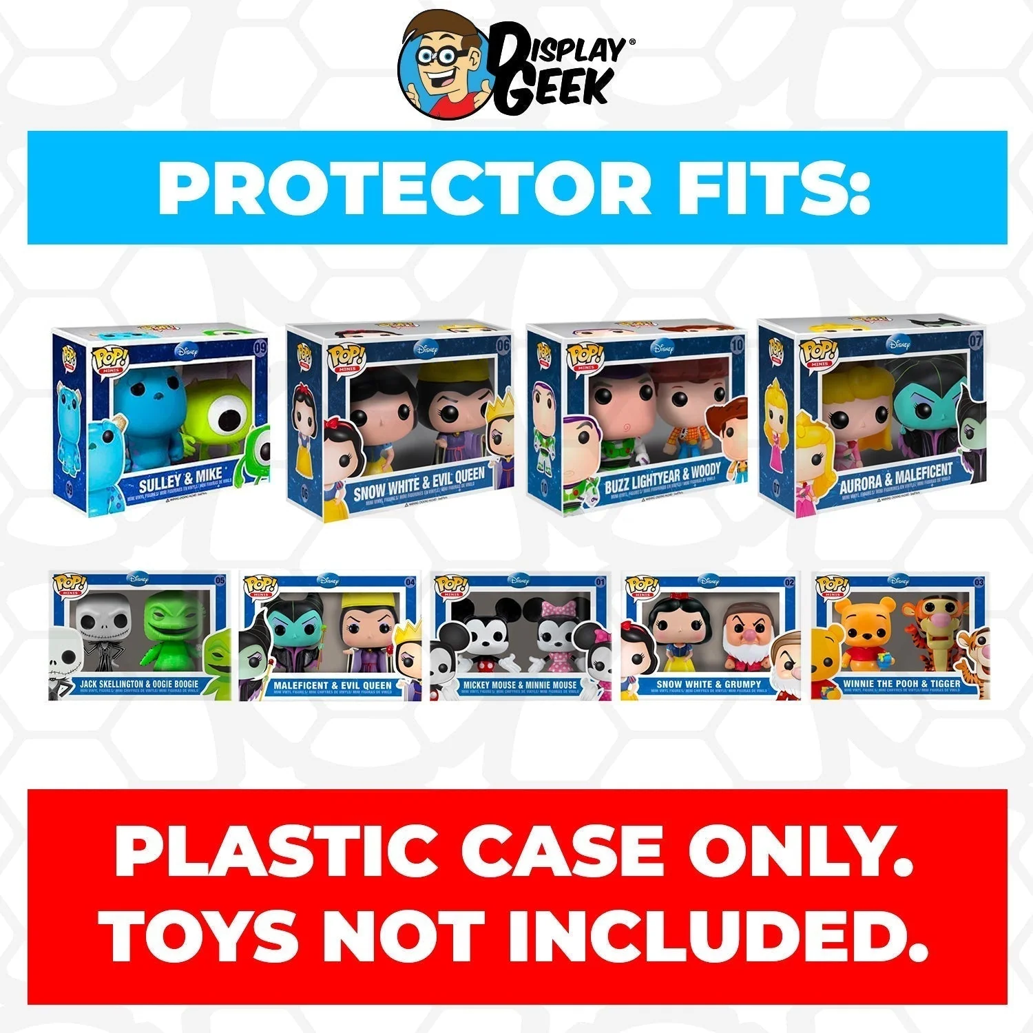Pop Protector for 2 Pack Mini Mickey Mouse & Minnie Mouse #01 Funko Pop - Image 3