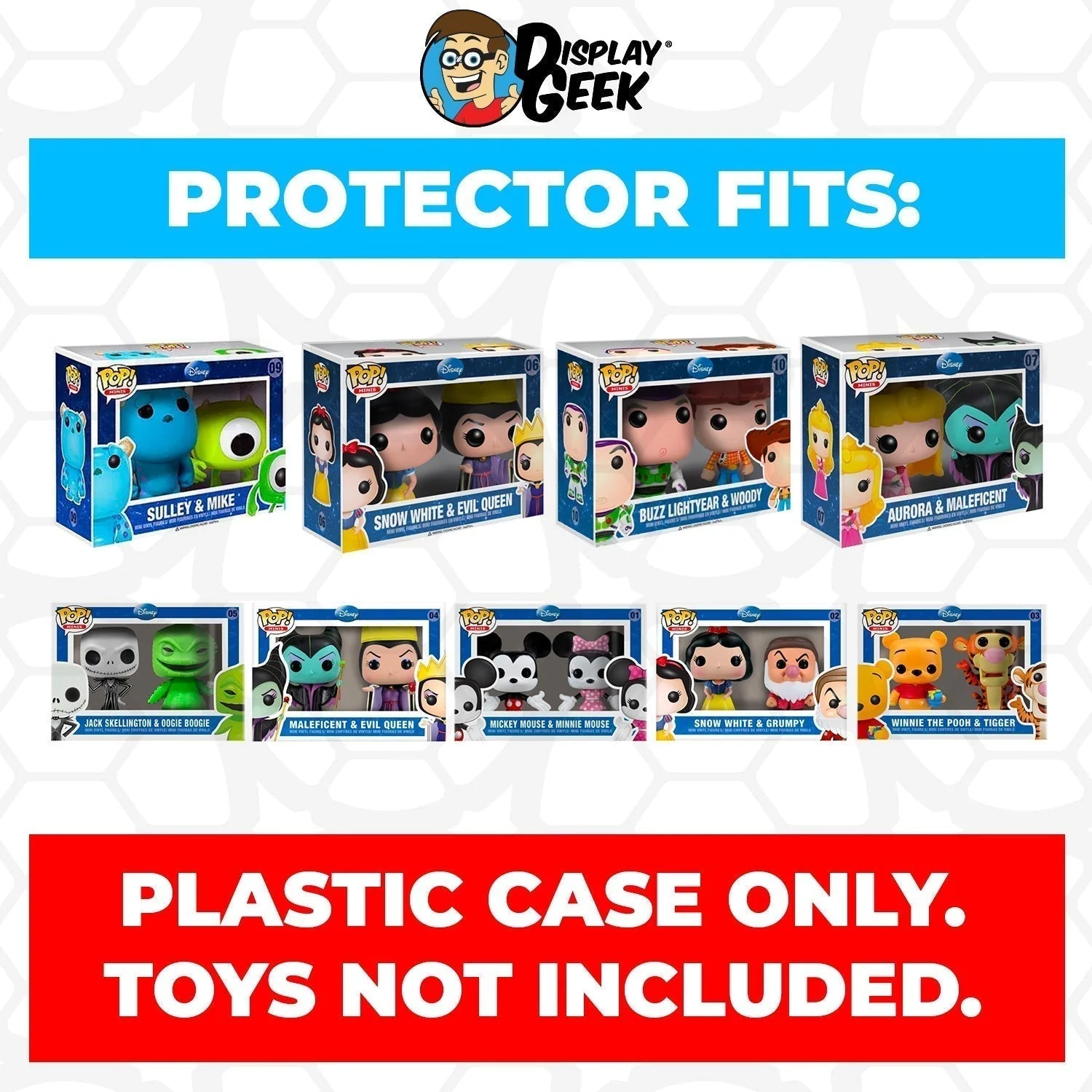 Pop Protector for 2 Pack Mini Snow White & Grumpy #02 Funko Pop - Image 3