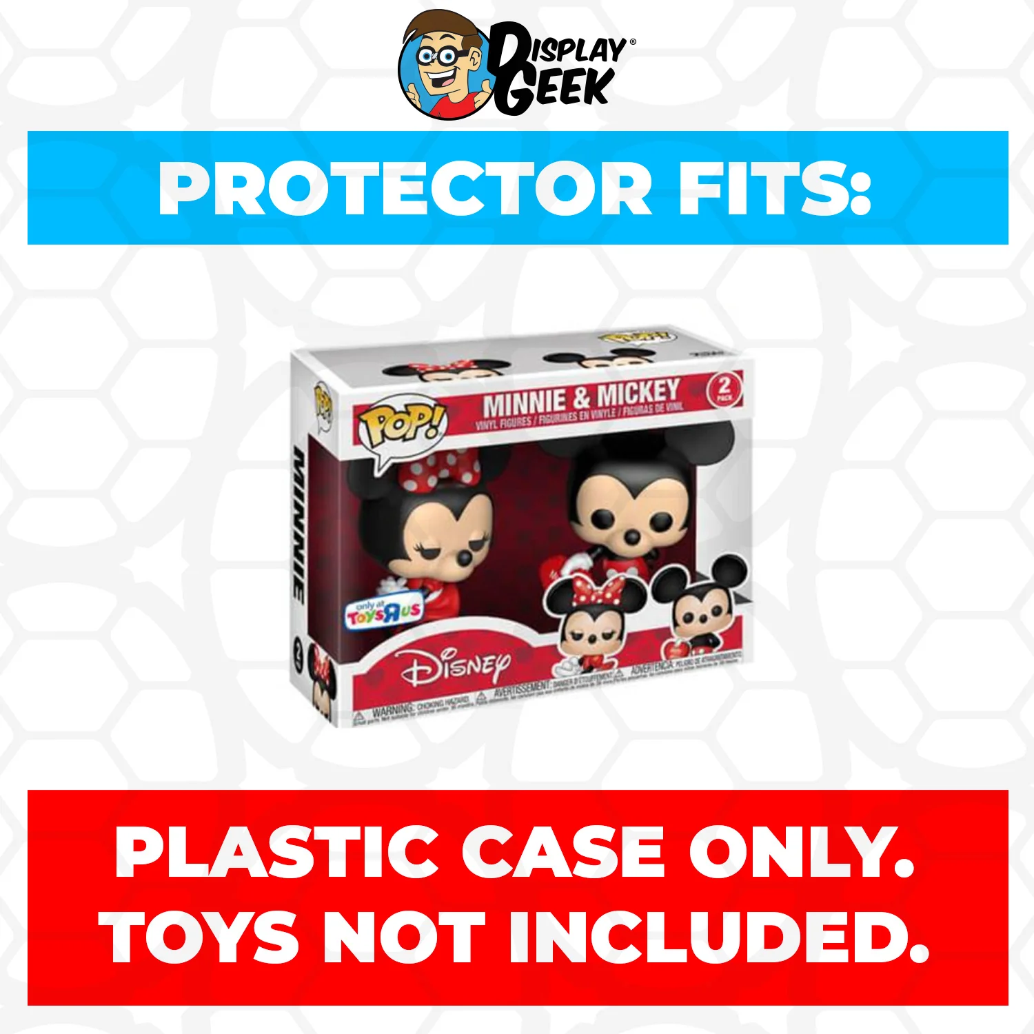 Pop Protector for 2 Pack Minnie & Mickey Valentine Funko Pop - Image 2