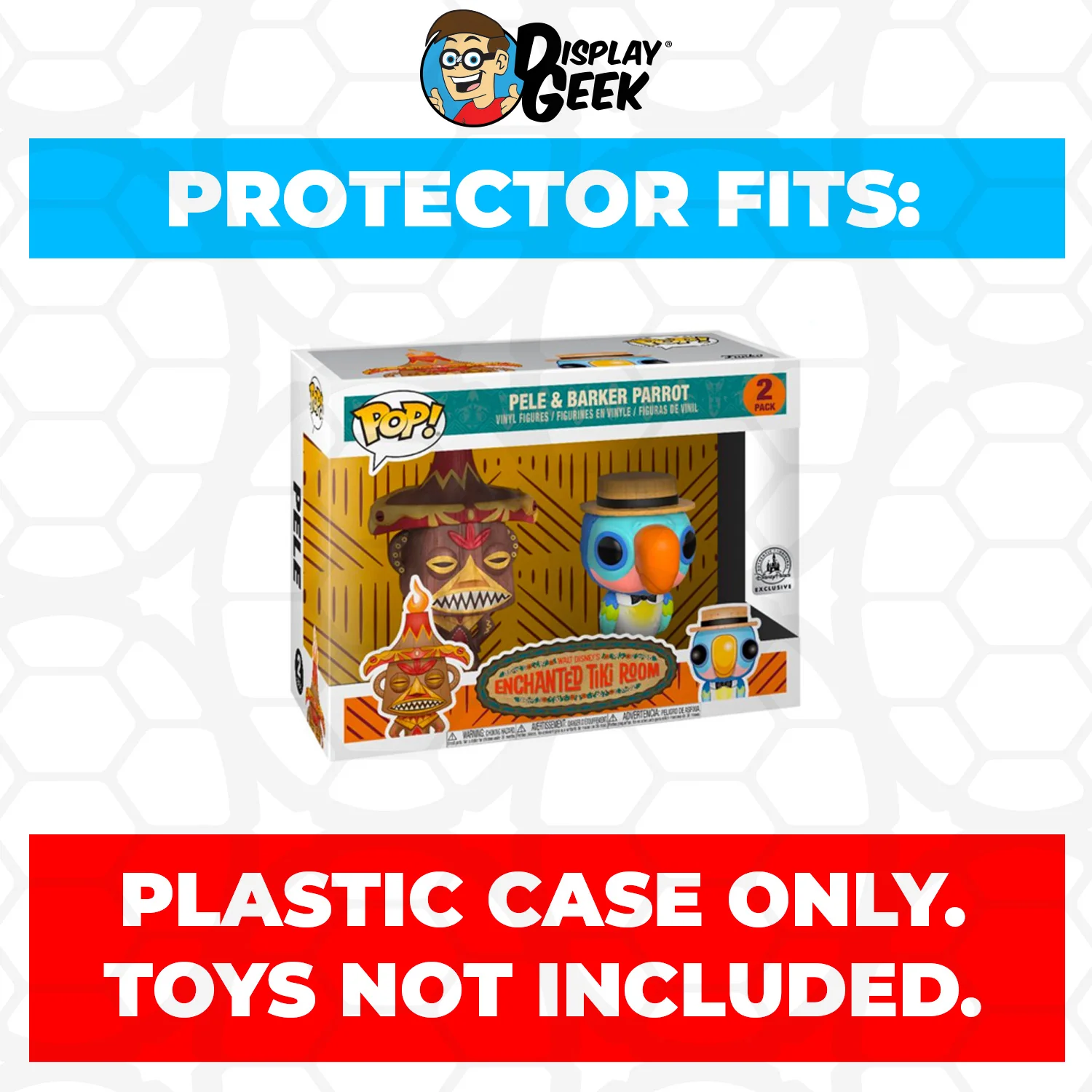 Pop Protector for 2 Pack Pele & Barker Parrot Funko Pop - Image 2