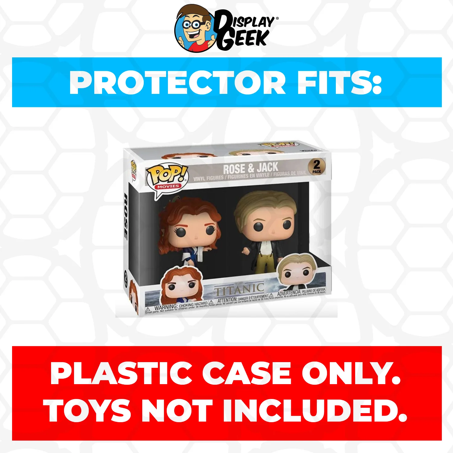 Pop Protector for 2 Pack Rose & Jack Titanic Funko Pop - Image 2