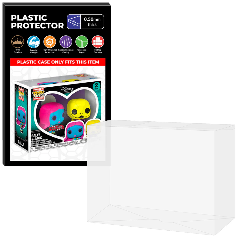 Pop Protector for Sally & Jack Blacklight Funko 2 Pack Pocket Pop Keychains - Image 7