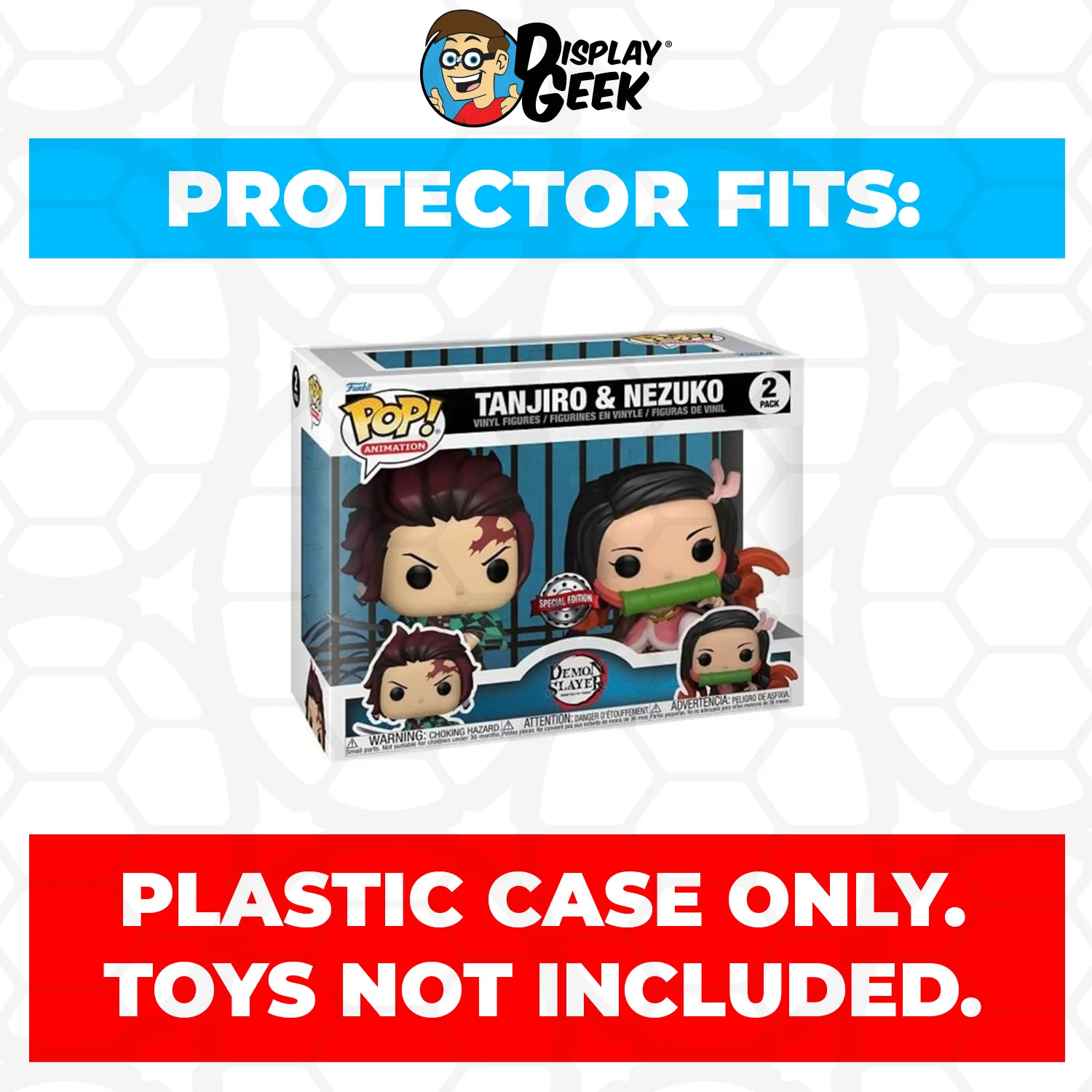 Pop Protector for 2 Pack Tanjiro & Nezuko Funko Pop - Image 2