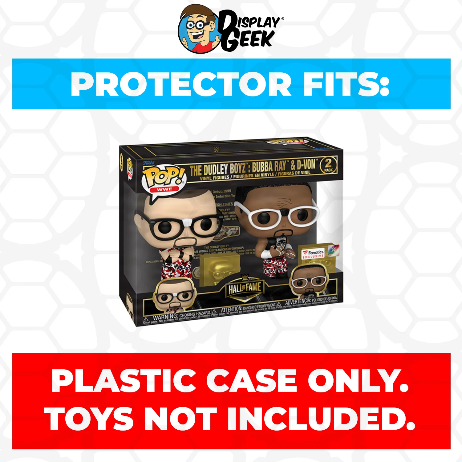 Pop Protector for 2 Pack The Dudley Boyz Bubba Ray & D-Von Funko Pop - Image 2