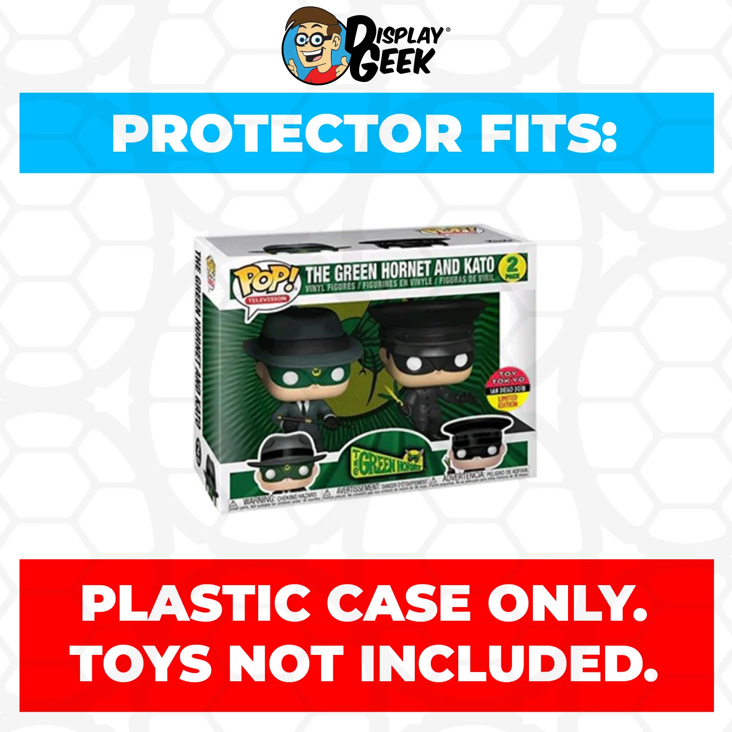 Pop Protector for 2 Pack The Green Hornet & Kato SDCC Funko Pop - Image 2