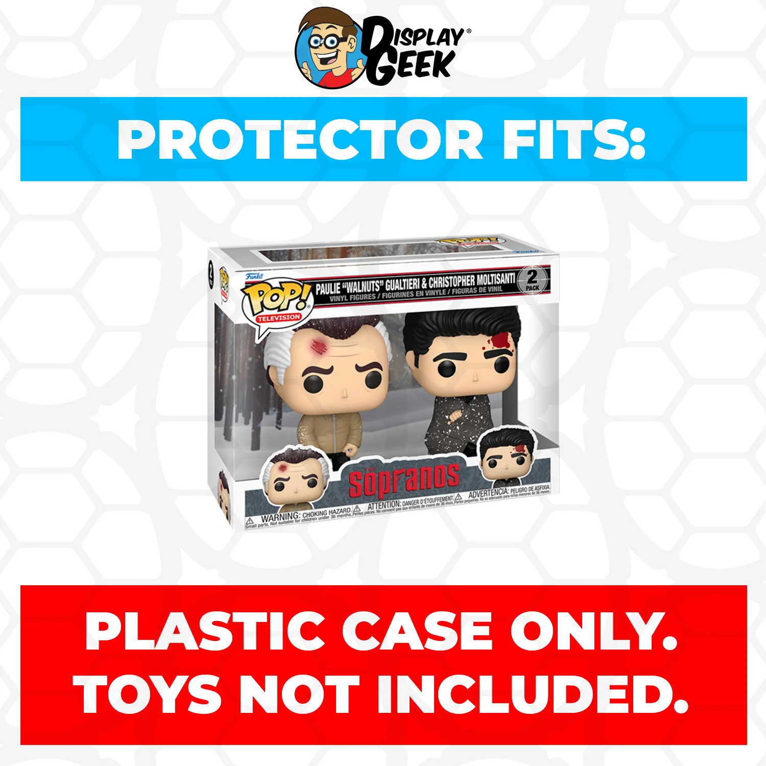 Pop Protector for 2 Pack The Sopranos Paulie & Christopher Funko Pop - Image 2