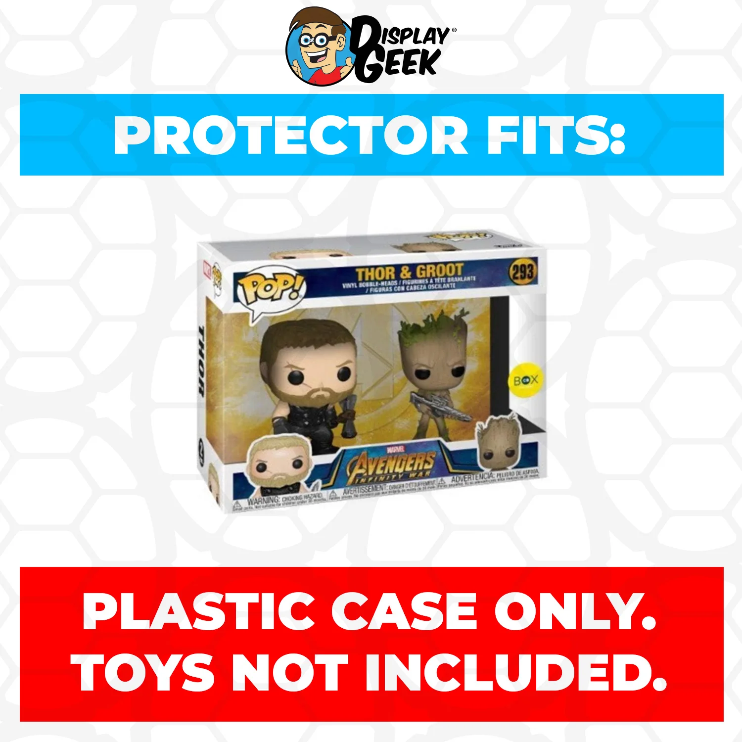 Pop Protector for 2 Pack Thor & Groot Funko Pop - Image 2