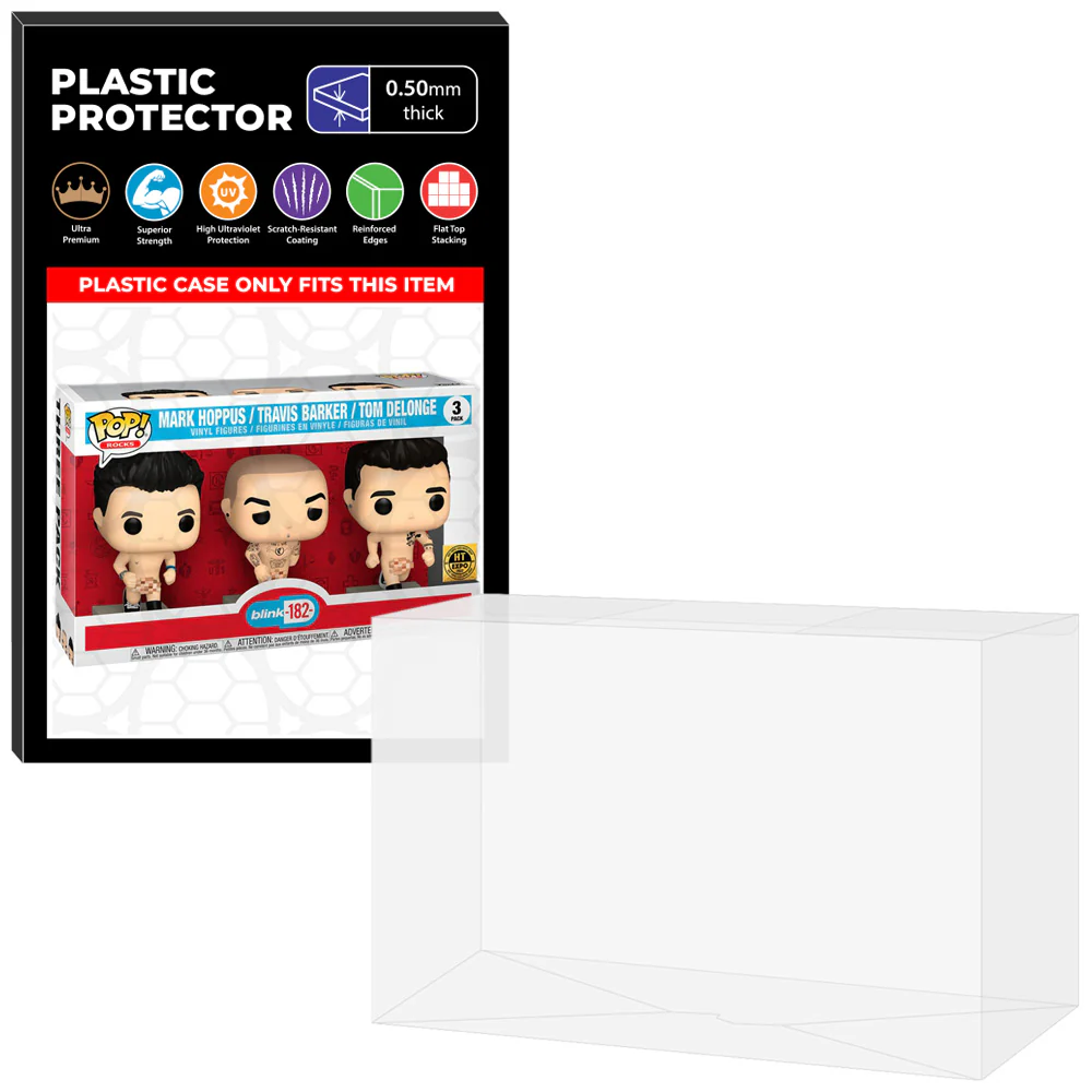 Pop Protector for 3 Pack Blink 182 Mark, Travis & Tom Running Naked Funko - Image 8