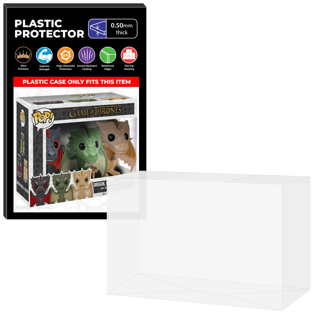 Pop Protector for 3 Pack Drogon, Rhaegal & Viserion Funko Pop - Image 8