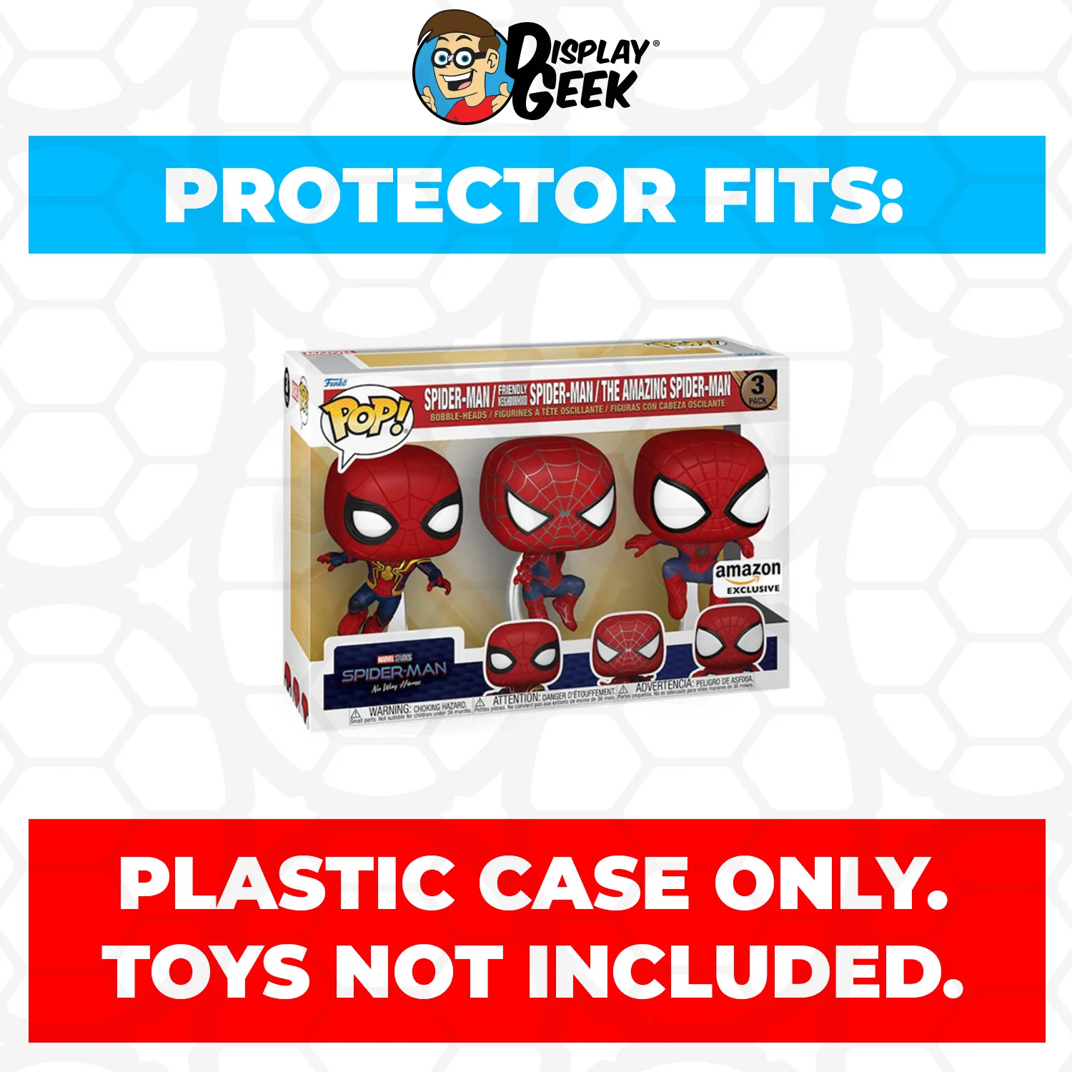 Pop Protector for 3 Pack Friendly Neighborhood & The Amazing Spider-Man Funko - Image 2