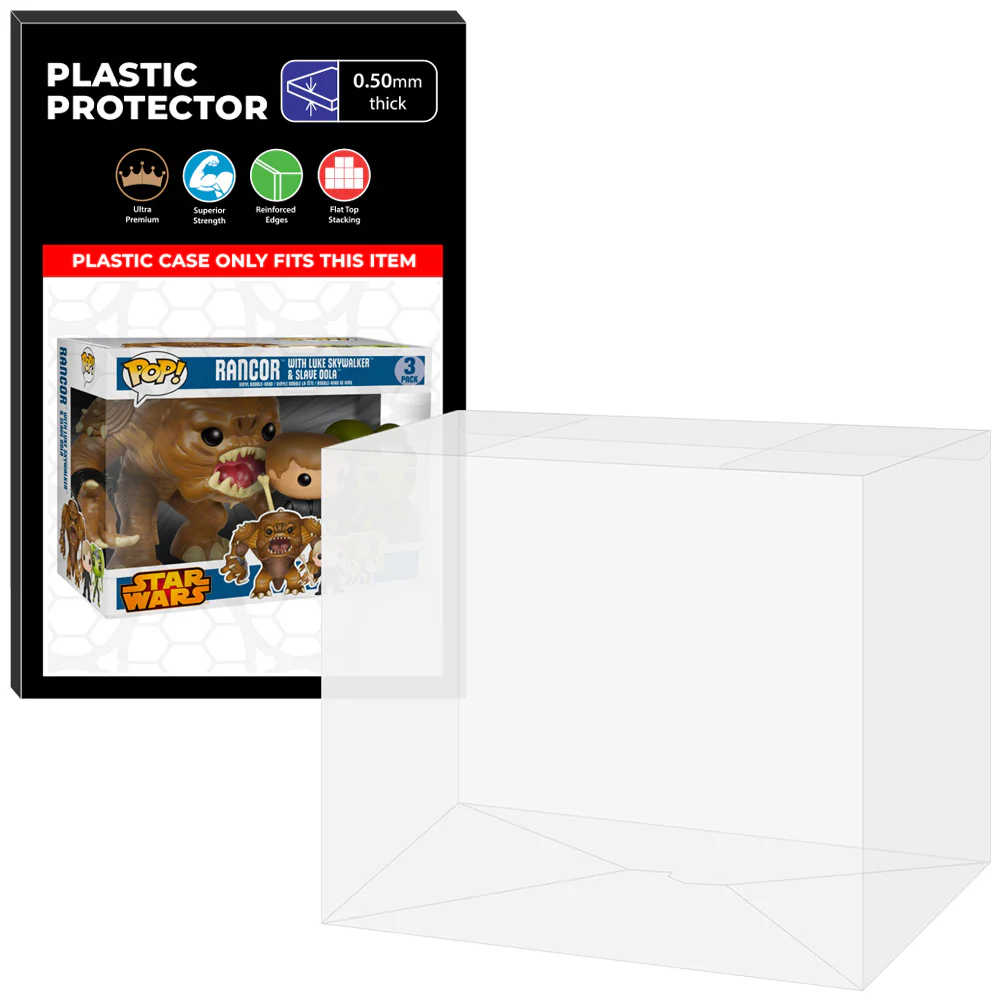 Pop Protector for 3 Pack Rancor with Luke Skywalker & Slave Oola Funko Pop - Image 6