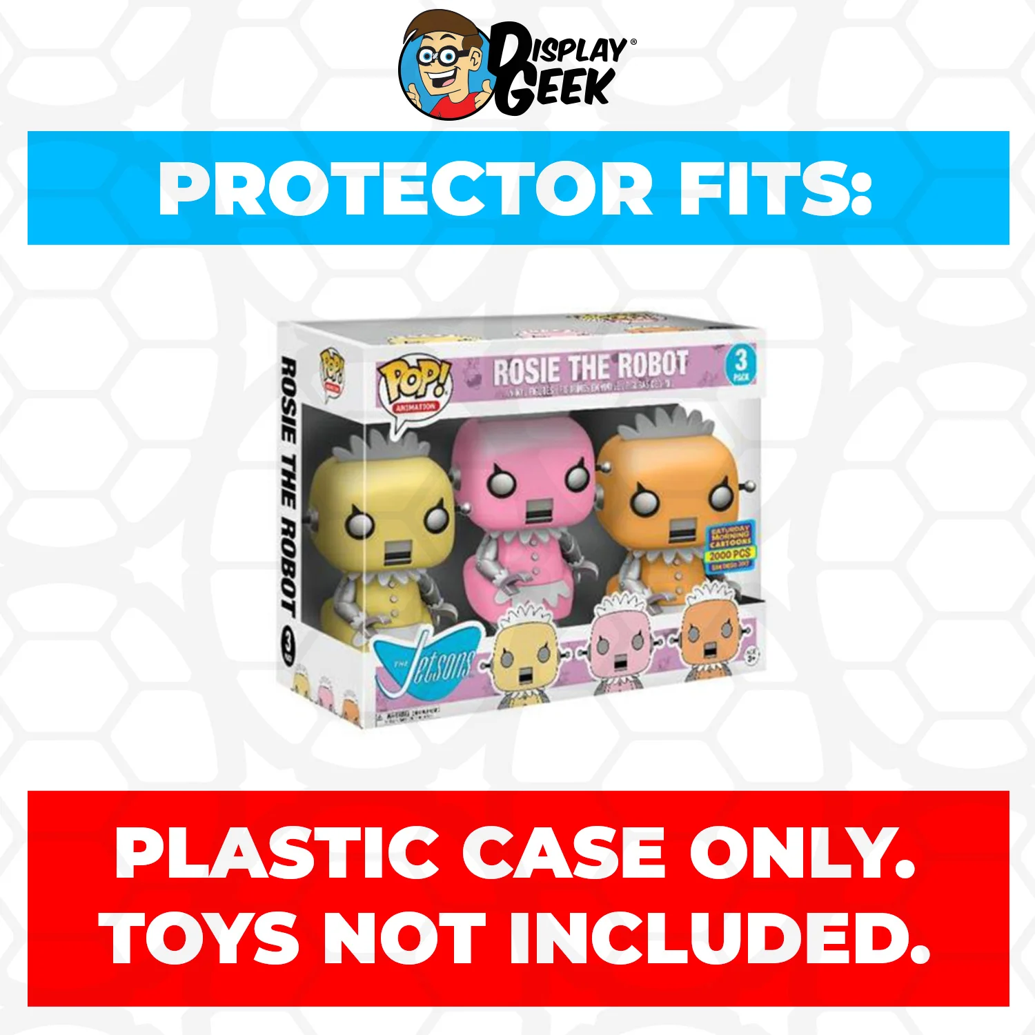 Pop Protector for 3 Pack The Jetsons Rosie the Robot Funko Pop - Image 2
