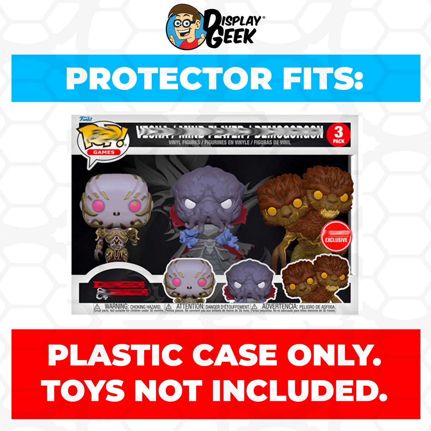 Pop Protector for 3 Pack Vecna, Mind Flayer & Demogorgon Funko Pop - Image 2