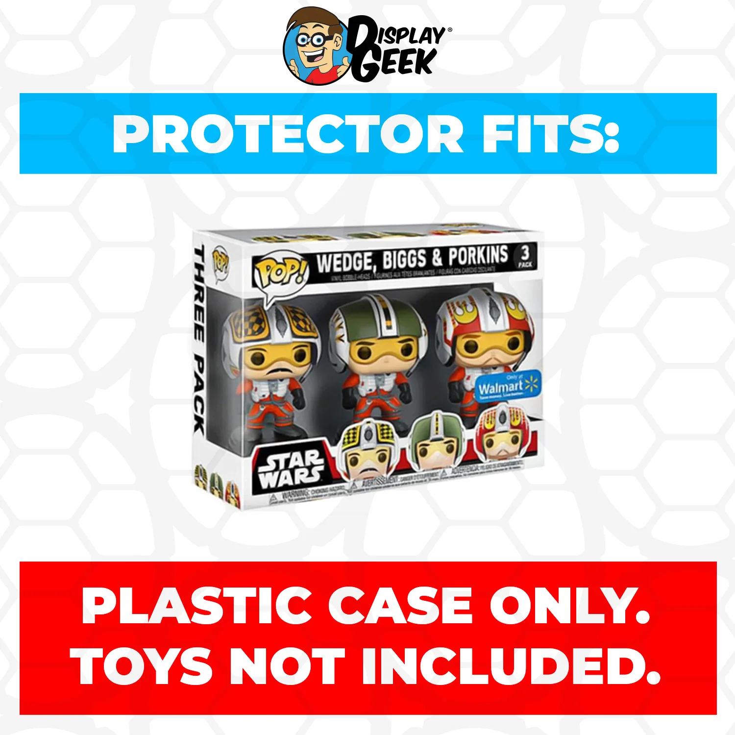 Pop Protector for 3 Pack Wedge, Biggs & Porkins Funko Pop - Image 2