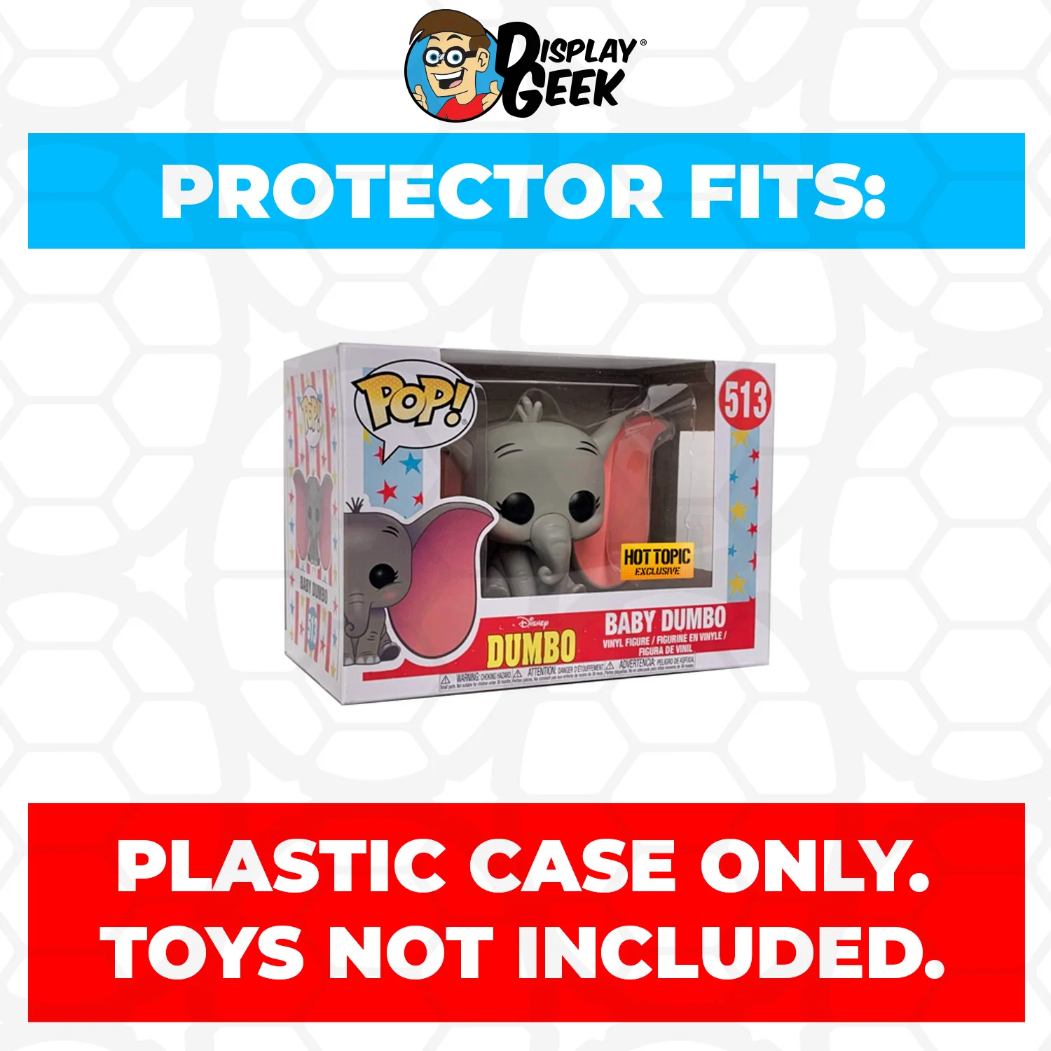 Pop Protector for 4 inch Funko Pop Baby Dumbo #513 - Image 2