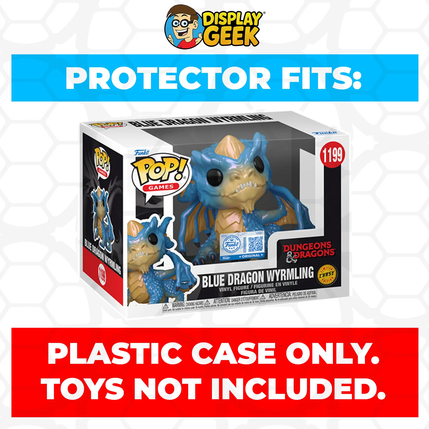 Pop Protector for 4 inch Brass Dragon Wyrmling Metallic ECCC #1201 - Image 3