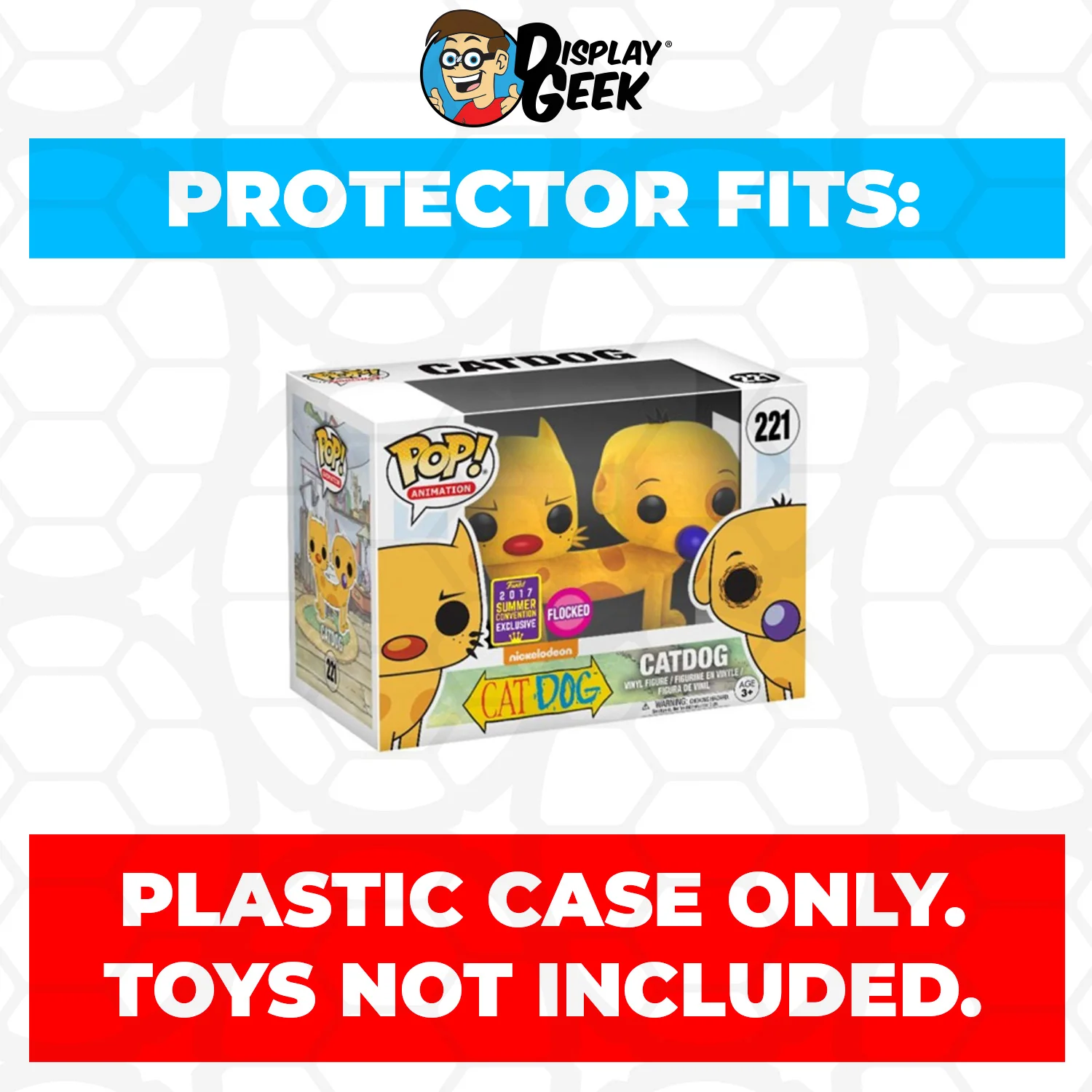 Pop Protector for 4 inch Funko Pop Catdog Flocked SDCC #221 - Image 2
