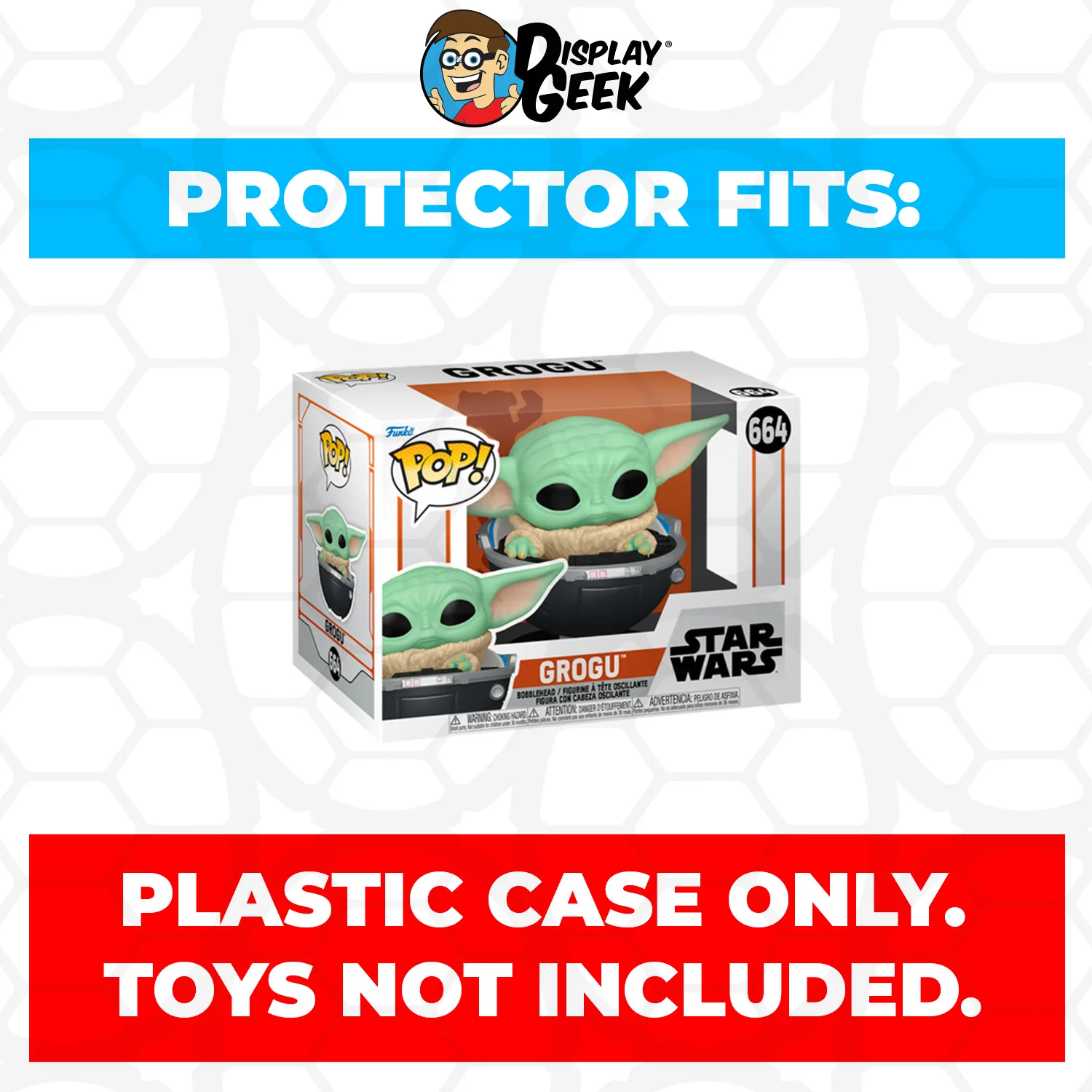 Pop Protector for 4 inch Funko Pop Grogu in Hovering Pram #664 - Image 2