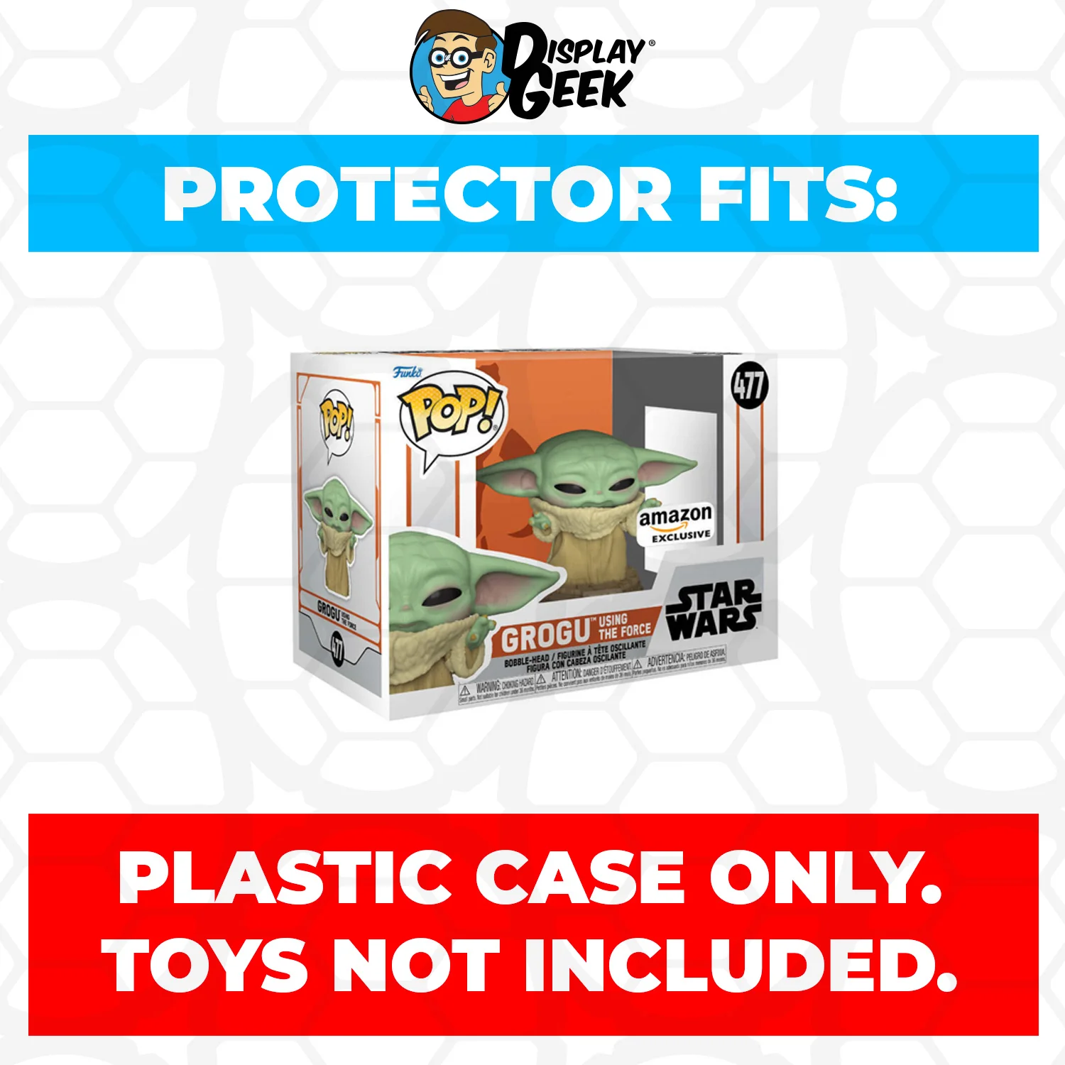 Pop Protector for 4 inch Funko Pop Grogu Using the Force #477 - Image 2