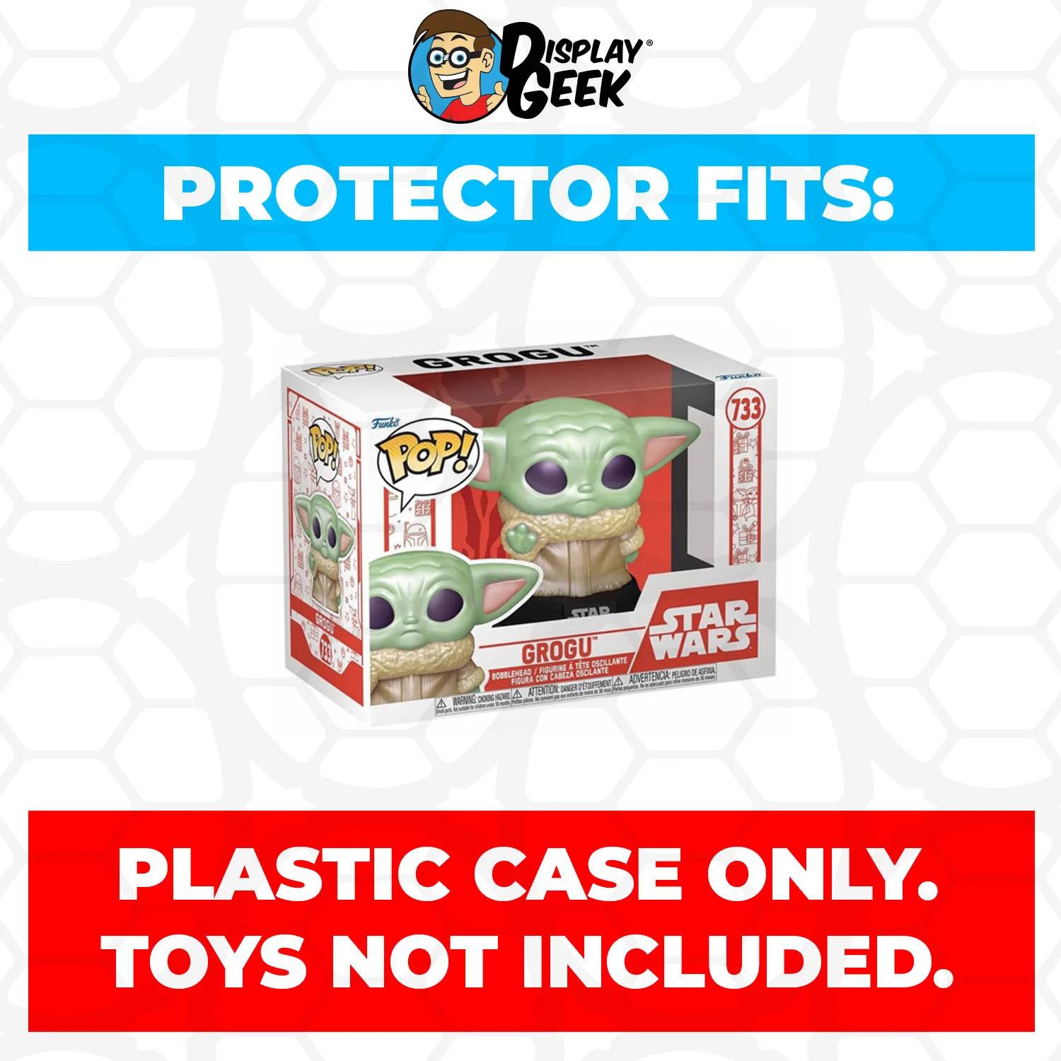 Pop Protector for 4 inch Funko Pop Holiday Grogu #733 - Image 2