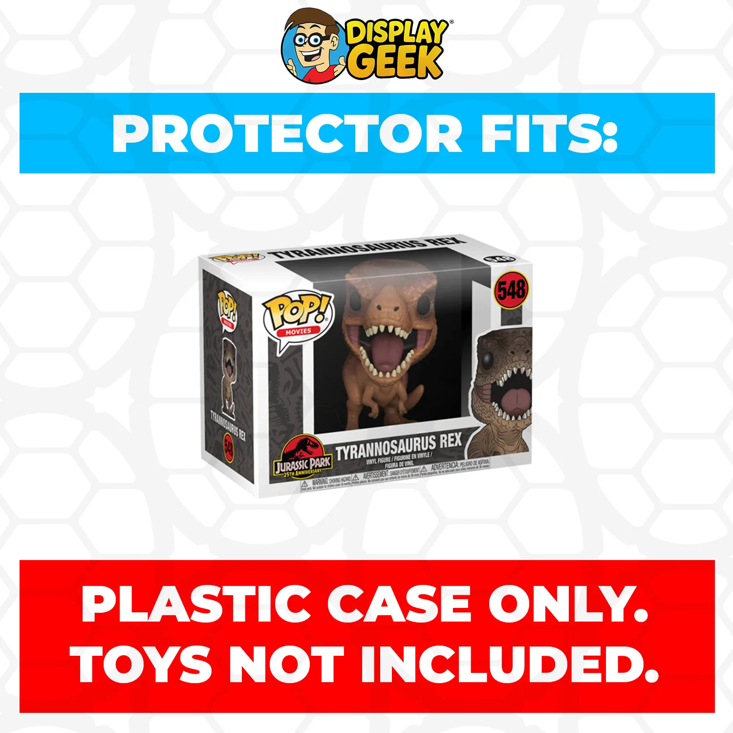 Pop Protector for 4 inch Funko Pop Jurassic Park - Tyrannosaurus Rex #548 - Image 2