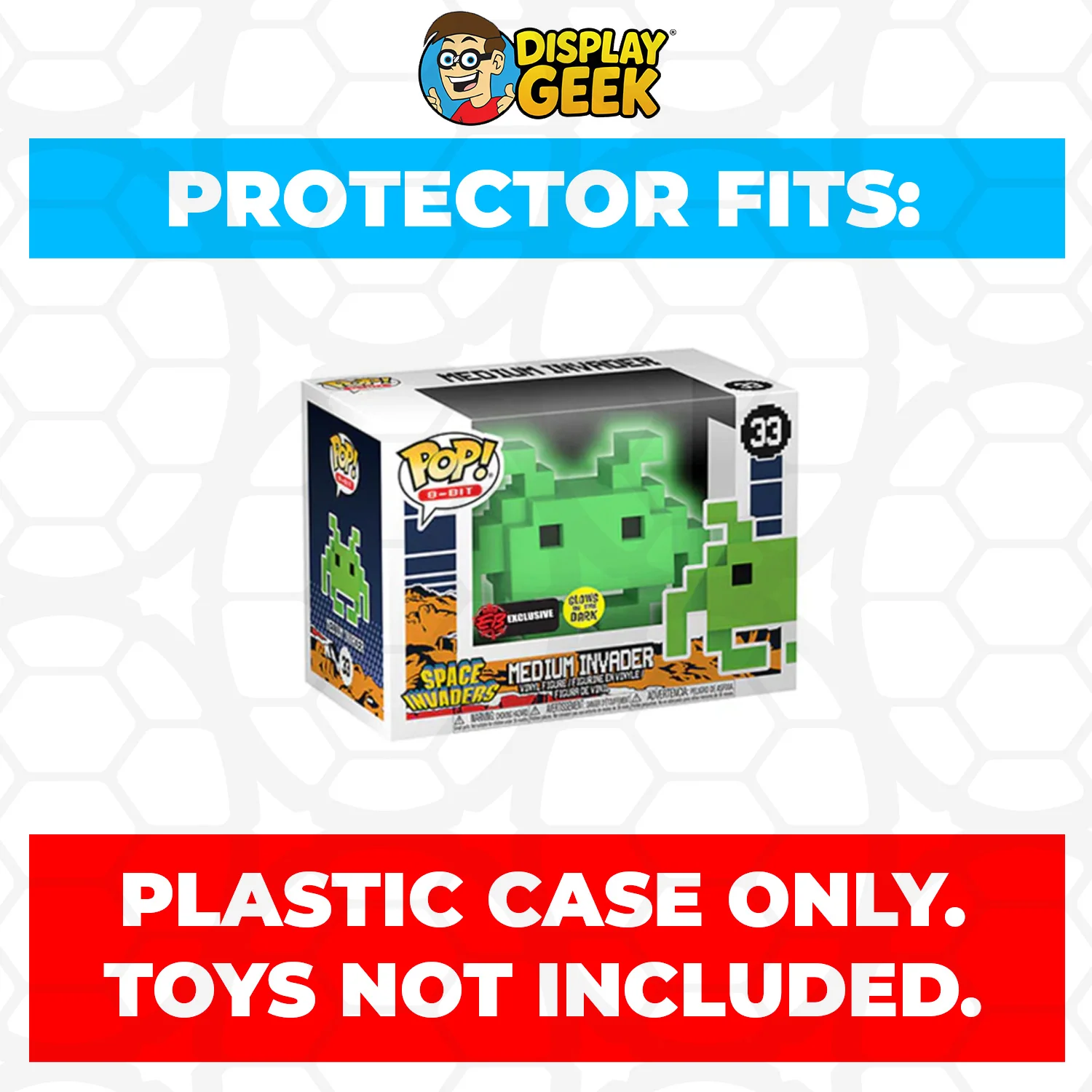 Pop Protector for 4 inch Funko Pop Space Invaders - Medium Invader #33 - Image 2