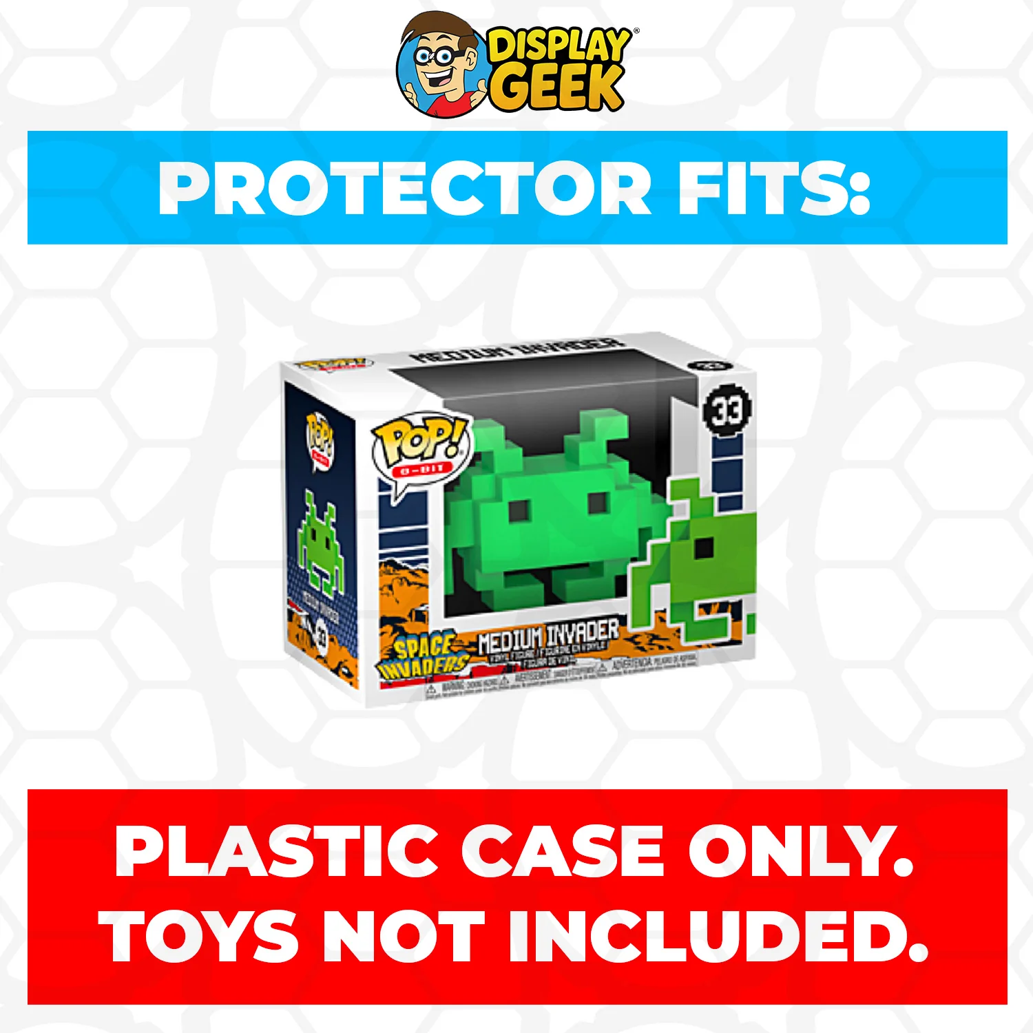 Pop Protector for 4 inch Funko Pop Space Invaders - Medium Invader #33 - Image 9