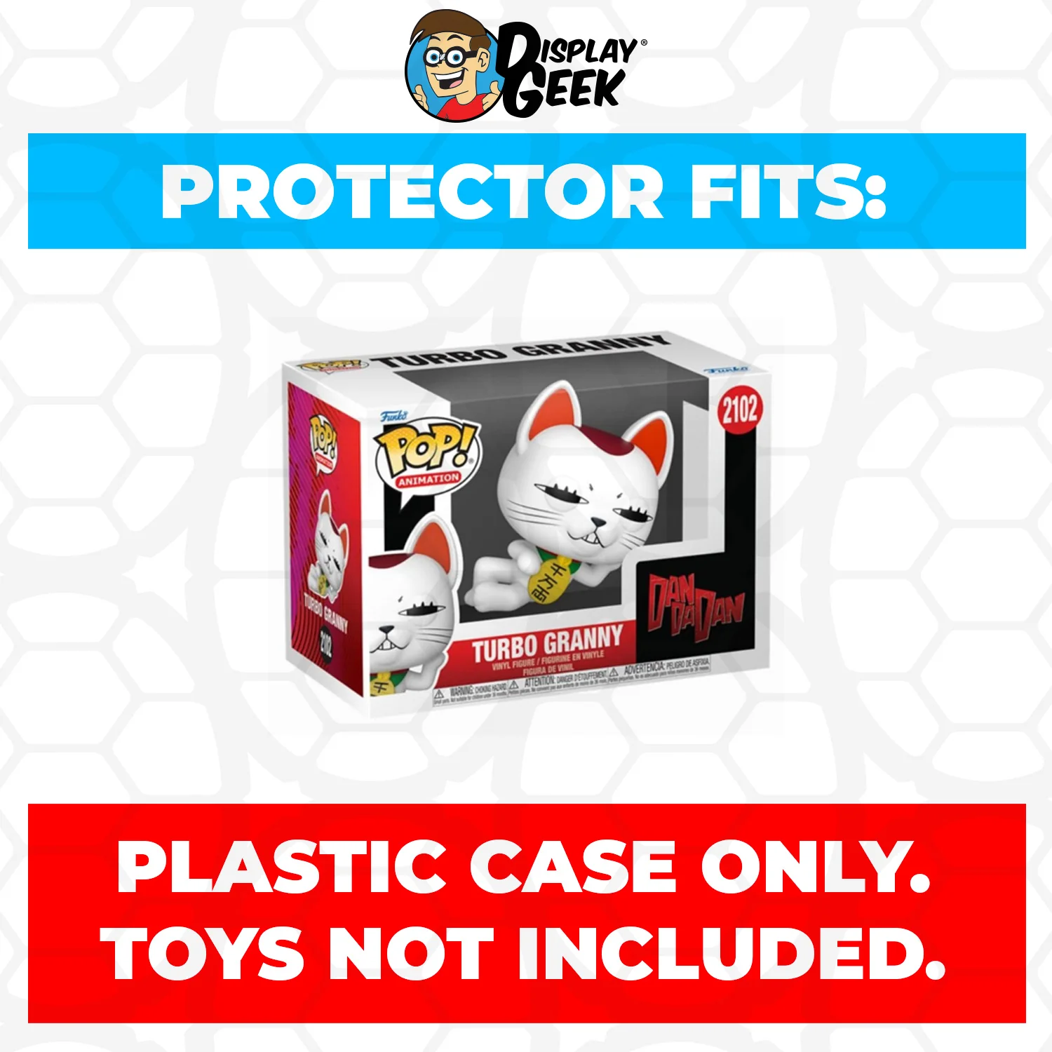 Pop Protector for 4 inch Funko Pop Turbo Granny #2102 - Image 2