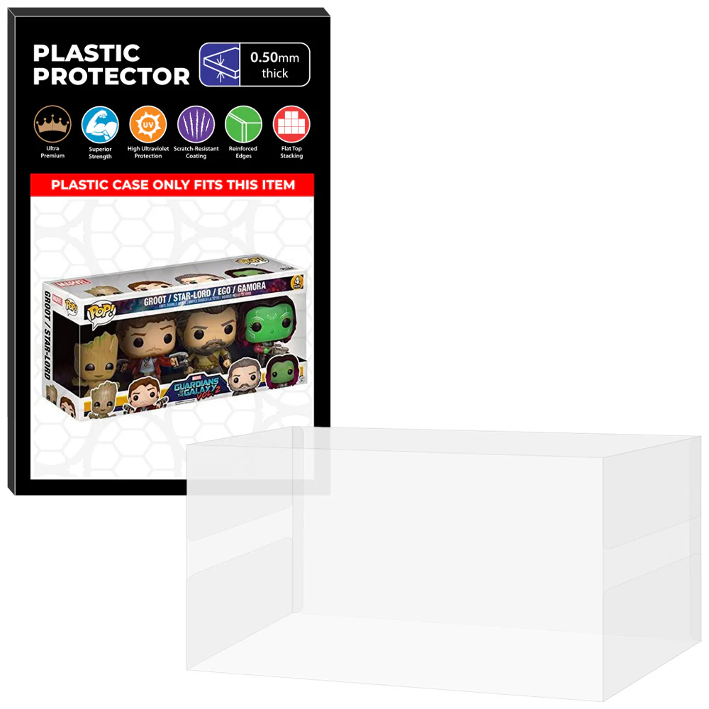 Pop Protector for 4 Pack Groot, Star-Lord, Ego & Gamora Funko Pop - Image 10