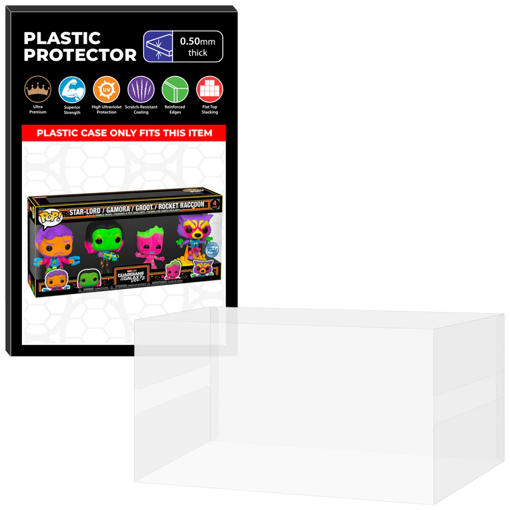 Pop Protector for 4 Pack Guardians of the Galaxy Blacklight Funko Pop - Image 10