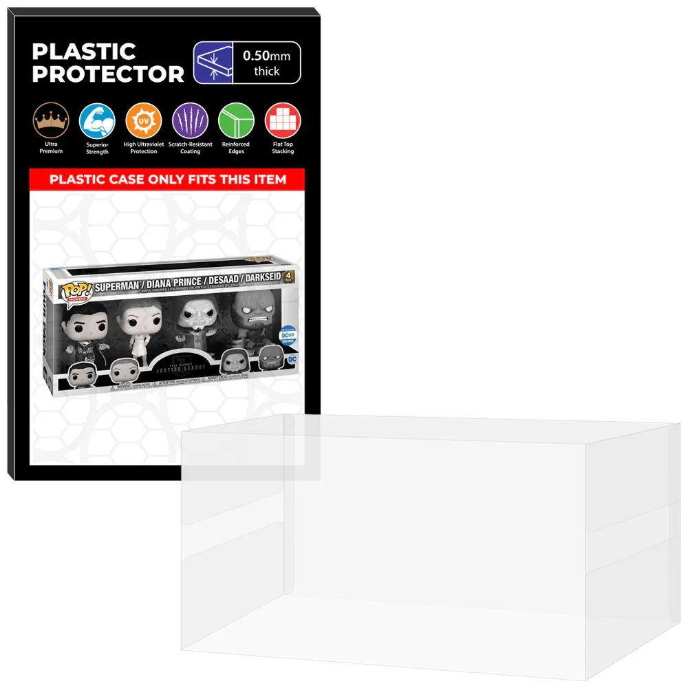 Pop Protector for 4 Pack Justice League Zack Snyder Cut Metallic Funko Pop - Image 10