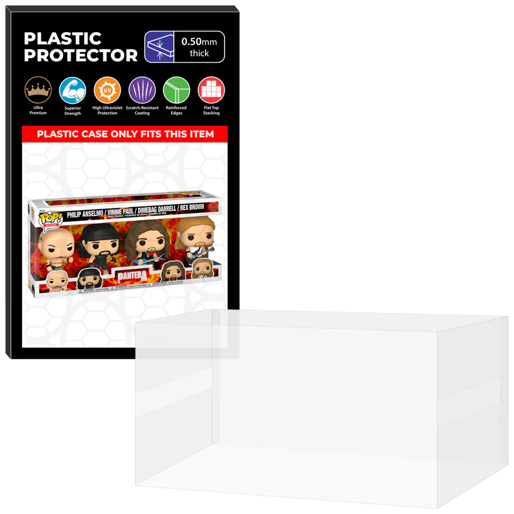 Pop Protector for 4 Pack Pantera Philip, Vinnie, Dimebag Darrell & Rex Funko Pop - Image 10
