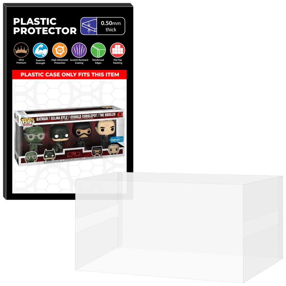 Pop Protector for 4 Pack The Batman, Selina, Oswald & Riddler Funko Pop - Image 10