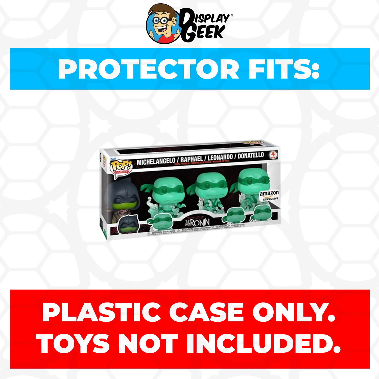 Pop Protector for 4 Pack TMNT The Last Ronin Funko Pop - Image 2