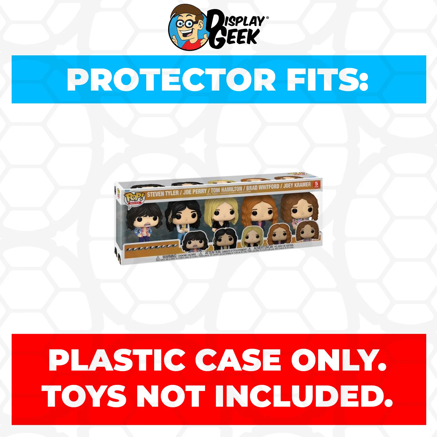 Pop Protector for 5 Pack Aerosmith Funko Pop - Image 2