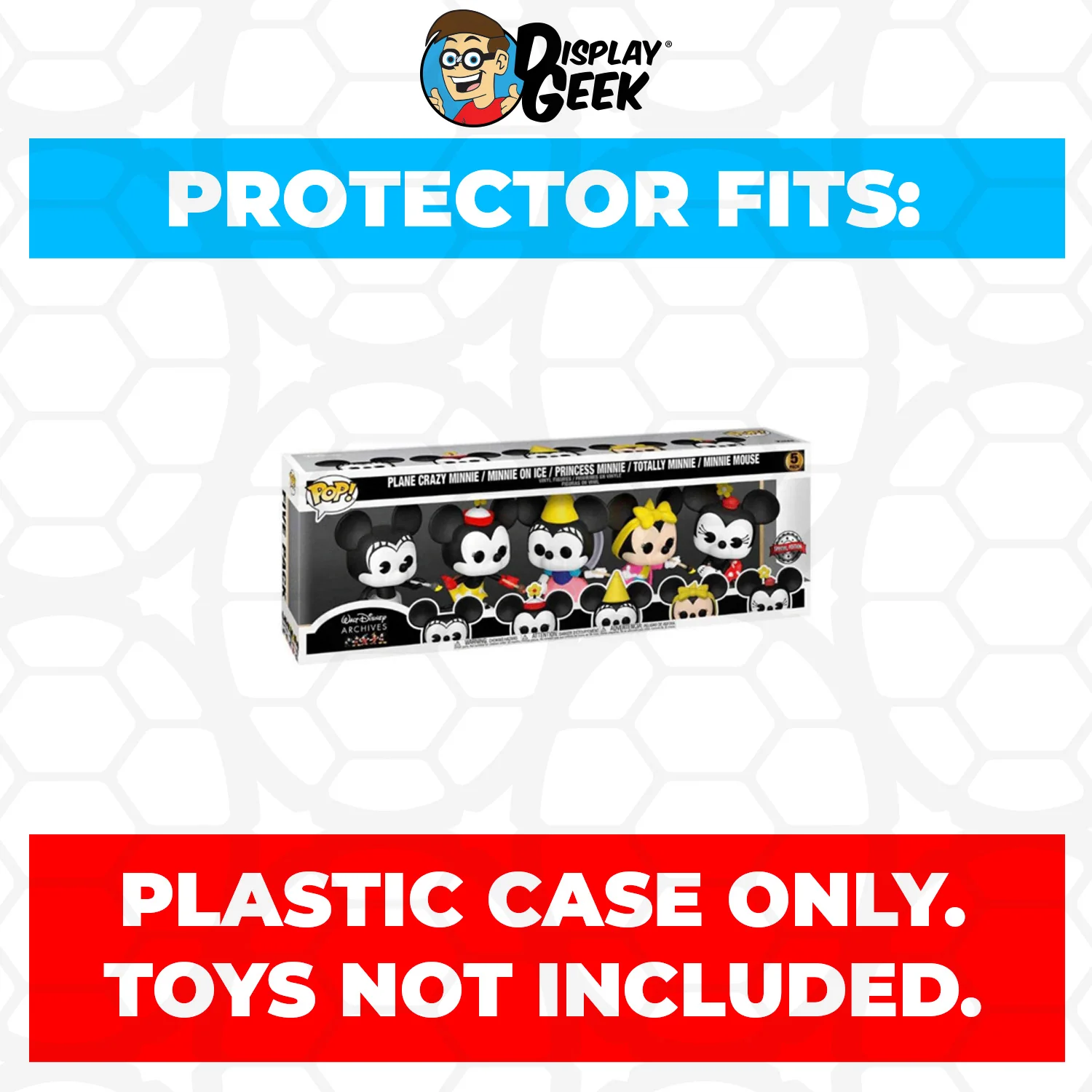Pop Protector for 5 Pack Plane Crazy Minnie Mouse Archives Funko Pop - Image 2