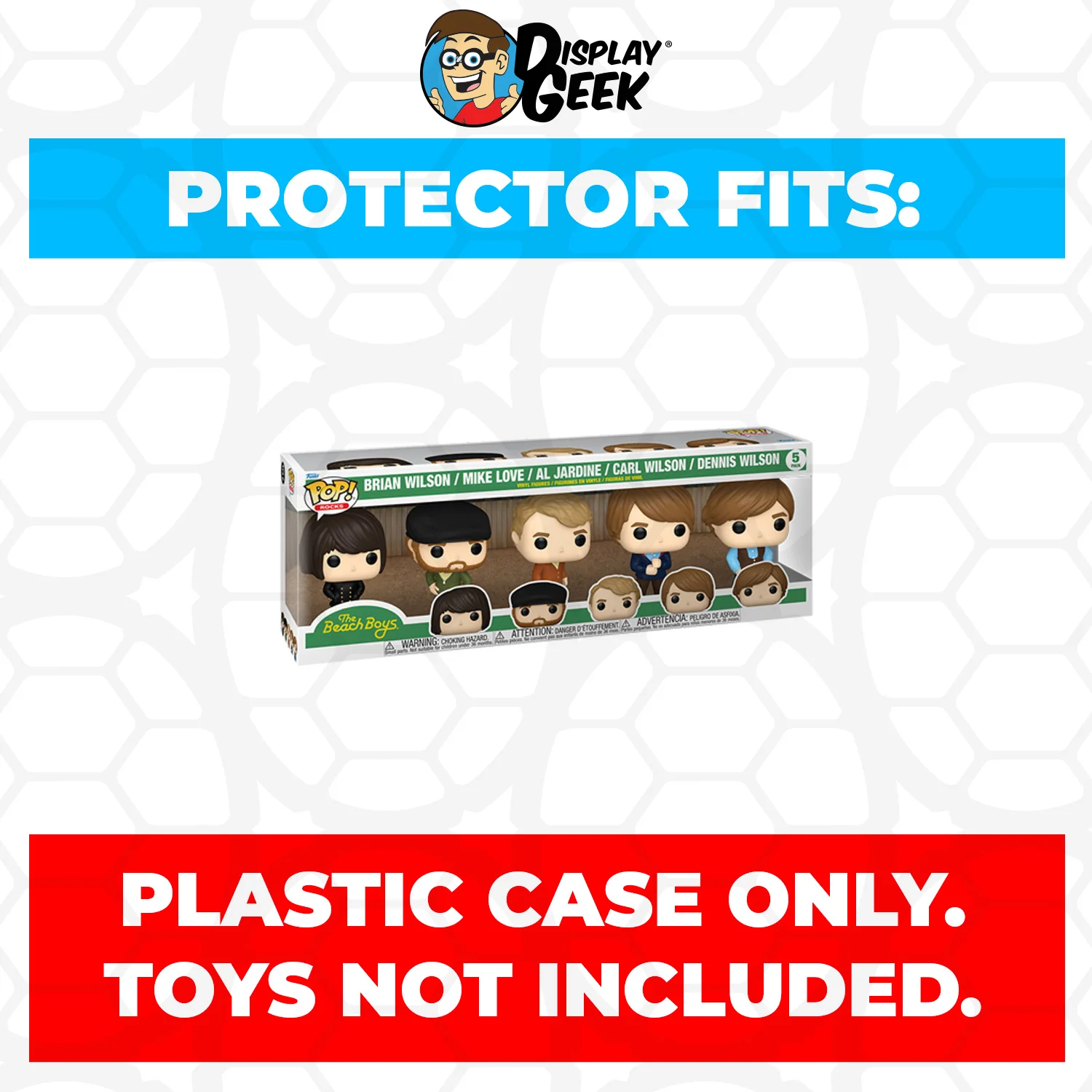 Pop Protector for 5 Pack The Beach Boys Funko Pop - Image 2