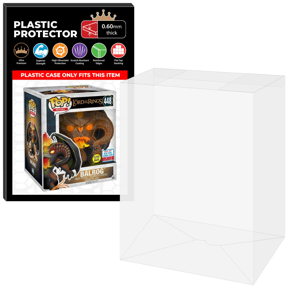 Pop Protector for 6 inch Balrog Glow NYCC #448 Super Funko Pop - Image 8