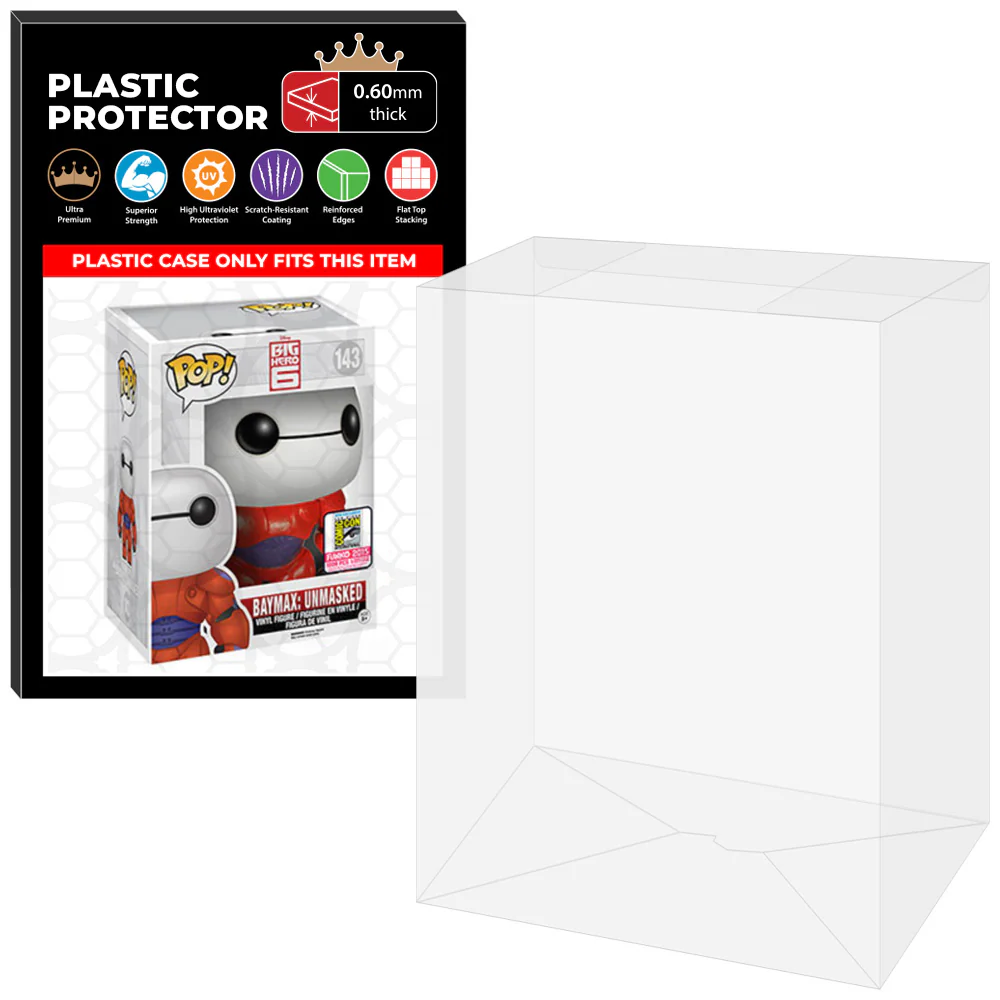 Pop Protector for 6 inch Baymax Unmasked SDCC #143 Super Funko Pop - Image 20