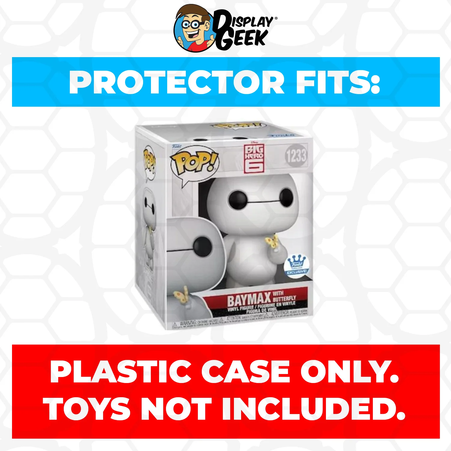 Pop Protector for 6 inch Baymax with Butterfly #1233 Super Size Funko Pop - Image 2