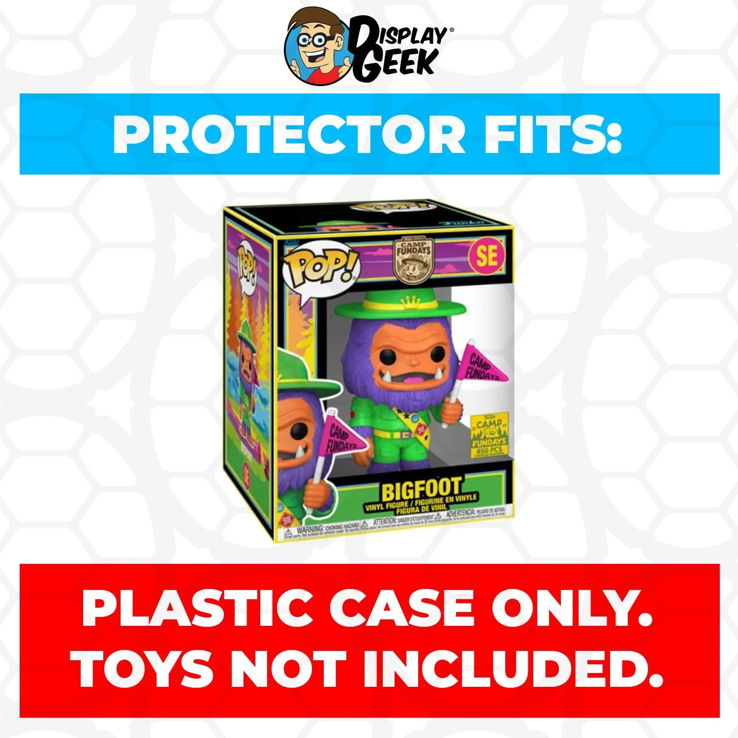Pop Protector for 6 inch Bigfoot Yellow Flag Light Brown SE Super Funko Pop - Image 4