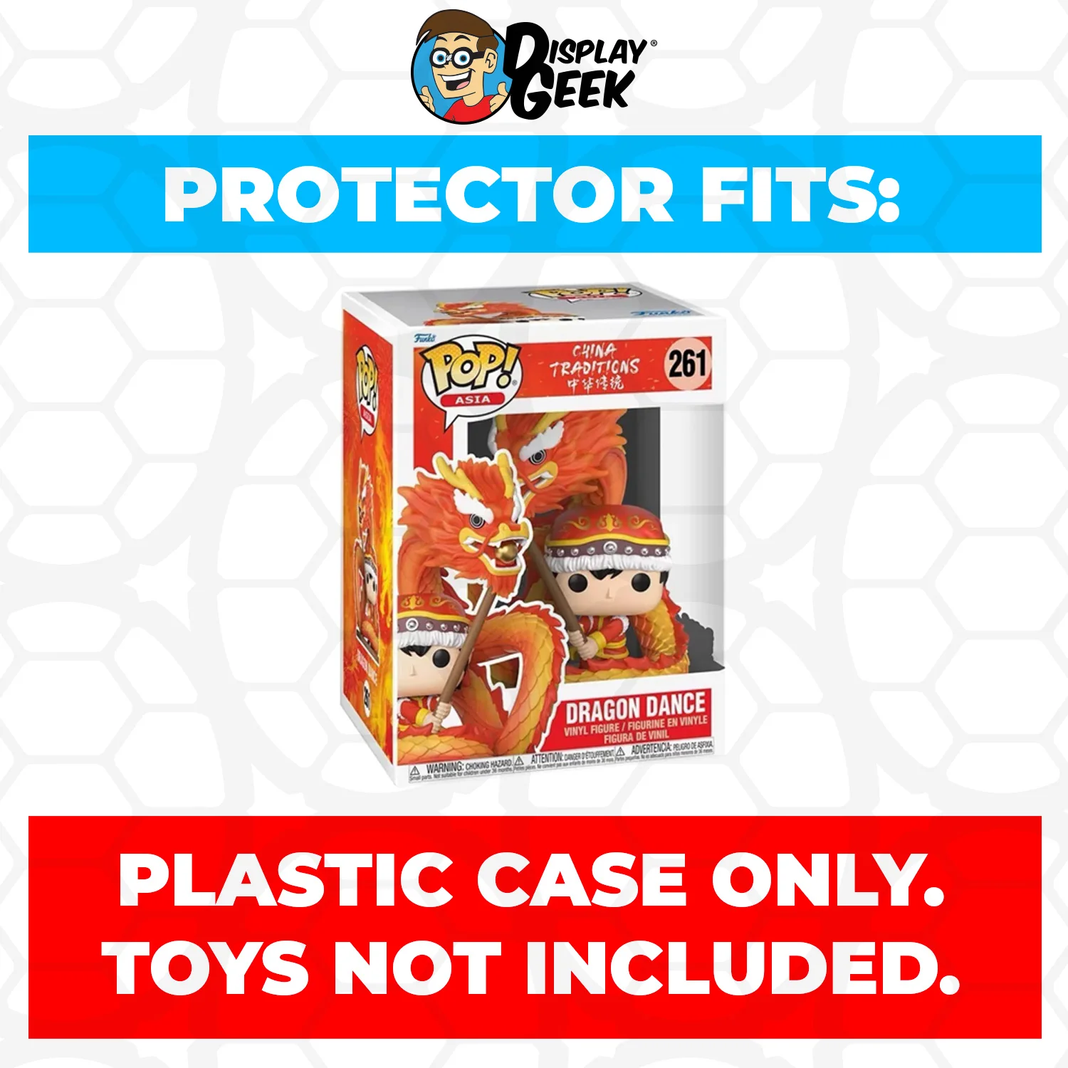 Pop Protector for 6 inch Dragon Dance #261 Super Size Funko Pop - Image 2
